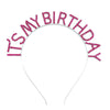 Women's Minimalist Geometric Zinc Alloy And Alloy Electroplated Rhinestone Letter Birthday Headband And Crown