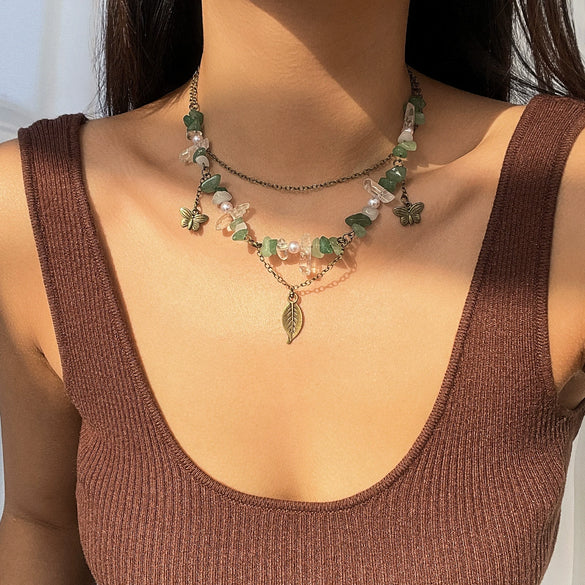 Women's Minimalist Iron And Alloy Constellation Patterned Necklace With Electroplating Processing