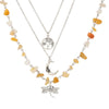 Women's Minimalist Iron And Alloy Constellation Patterned Necklace With Electroplating Processing