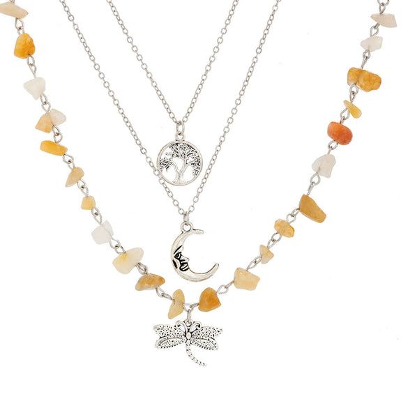 Women's Minimalist Iron And Alloy Constellation Patterned Necklace With Electroplating Processing