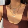 Women's Minimalist Iron And Alloy Constellation Patterned Necklace With Electroplating Processing