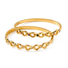 Women's Minimalist Openwork Stainless Steel Bracelet With Zircon Inlay And 18K Gold Plated Finish Wholesale Jewelry