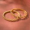 Women's Minimalist Openwork Stainless Steel Bracelet With Zircon Inlay And 18K Gold Plated Finish Wholesale Jewelry