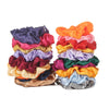 Women's Minimalist Satin Cloth Scrunchie Hair Ring Set High Elastic Knitted Fabric Elastic Band Hair Accessories