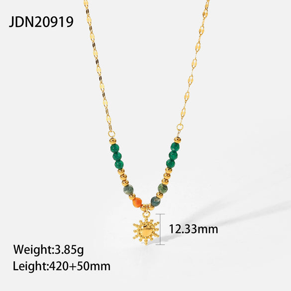 Women's Minimalist Stainless Steel And Titanium Steel Geometric Clavicle Necklace