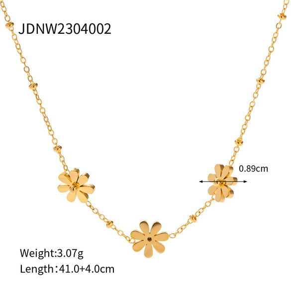Women's Minimalist Stainless Steel And Titanium Steel Geometric Clavicle Necklace