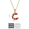 Women's Minimalist Stainless Steel And Titanium Steel Love Pendant Necklace With Snake Bone Chain And Heart Shape Dripping Oil Design