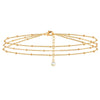 Women's Minimalist Stainless Steel Anklet Set With Geometric Snake Bone And Cuban Twist Chain Design