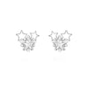 Women's Minimalist Star Earrings In S Silver With Zircon Inlay Fine Craftsmanship Elegant Versatile Pierced Ear Stud Earrings