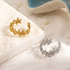 Women's Minimalist Starfish Ring In Goldplated Stainless Steel With Cute Creative Holidayinspired Design