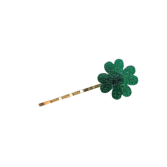 Women's Mixed Materials Handmade Fourleaf Clover Bangs Hairpin Ancient Sweet And Cute Style