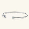 Women's Moissanite Bracelet S925 Sterling Silver Open Style With Geometric Constellation Doll Crown Heart Fruit And More Patterns Electroplated
