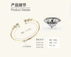 Women's Moissanite Bracelet 925 Sterling Silver Geometric Style Electroplated