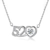 Women's Moissanite Crown Pendant Necklace In Sterling Silver With Electroplated Finish And Ochain