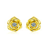 Women's Moissanite Flower Earrings S925 Sterling Silver Set With Diamonds Fashion Style