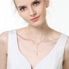 Women's Moissanite Pendant Necklace 925 Sterling Silver Geometric Style Electroplated Ochain