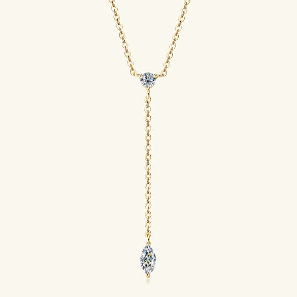 Women's Moissanite Pendant Necklace 925 Sterling Silver Geometric Style Electroplated Ochain