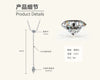 Women's Moissanite Pendant Necklace 925 Sterling Silver Geometric Style Electroplated Ochain