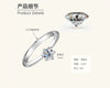 Women's Moissanite Ring In Light Luxury Style S925 Sterling Silver Geometric Pattern Electroplated