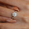 Women's Moissanite Ring S925 Sterling Silver Classic Six Claw Geometric Design