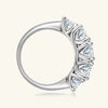 Women's Moissanite Ring 925 Silver Geometric Electroplated Light Luxury Jewelry