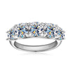 Women's Moissanite Ring 925 Silver Geometric Electroplated Light Luxury Jewelry