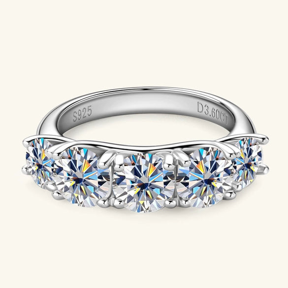 Women's Moissanite Ring 925 Silver Geometric Electroplated Light Luxury Jewelry