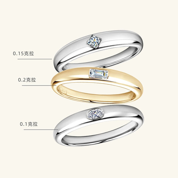 Women's Moissanite Ring 925 Sterling Silver Geometric Style Electroplated