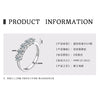 Women's Moissanite 925 Sterling Silver Geometric Seven Star Row Ring Jewelry Set With Diamonds