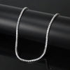 Women's Moissanite Tennis Bracelet Necklace S925 Silver Geometric Stacking Style Electroplated