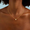Women's Multi Layer Geometric Zircon Necklace Copper Clavicle Chain With Electroplated Simple Light Luxury Jewelry