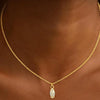 Women's Multi Layer Geometric Zircon Necklace Copper Clavicle Chain With Electroplated Simple Light Luxury Jewelry