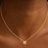 Women's Multi Layer Geometric Zircon Necklace Copper Clavicle Chain With Electroplated Simple Light Luxury Jewelry