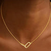 Women's Multi Layer Geometric Zircon Necklace Copper Clavicle Chain With Electroplated Simple Light Luxury Jewelry