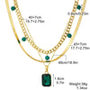 Women's Multilayer Alloy Necklace With Cross Chain Ushape Drop Shape Star Geometric Pattern Electroplated