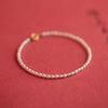 Women's Natural Freshwater Pearl Geometric Pattern Bracelet With 14K Gold Simple Style