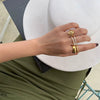 Women's Natural Freshwater Pearl Geometric Ring