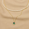 Women's Natural Freshwater Pearl Necklace With Geometric Pearl Chain Retro Clavicle Necklace Electroplated Non Fading Jewelry