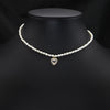Women's Natural Freshwater Pearl Necklace With Geometric Pearl Chain Retro Clavicle Necklace Electroplated Non Fading Jewelry