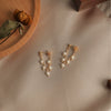 Women's Natural Freshwater Pearl Wheat Ears Tassel Elegant Earrings