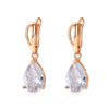 Women's Natural Gem Drop Shape Earrings With Electroplated Finish Fashion Jewelry