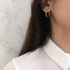Women's Natural Geometric Flowers 925 Sterling Silver Electroplating Earrings