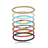 Women’s Natural Geometric Rice Bead Bracelet Set Creative Fashion Beaded Jewelry