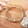 Women's Natural Pearl And 925 Sterling Silver Geometric Clavicle Chain Necklace Set