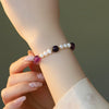 Women's Natural Pearl Handmade Bracelet With Flower And Geometric Patterns Minimalist Style
