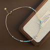 Women's Natural Stone And Titanium Steel Geometric Handmade Baroque Beaded Clavicle Chain Necklace