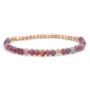 Women's Natural Stone Crystal Agate Acrylic Beaded Bracelet Jewelry With Geometric Pattern