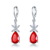 Women's Natural Style Copper Drop Shape Earrings With Zircon Fashion Dangle Earrings For Wholesale