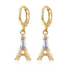 Women's Natural Style Flower Pattern Earrings In Electroplated Environmental Protection Copper