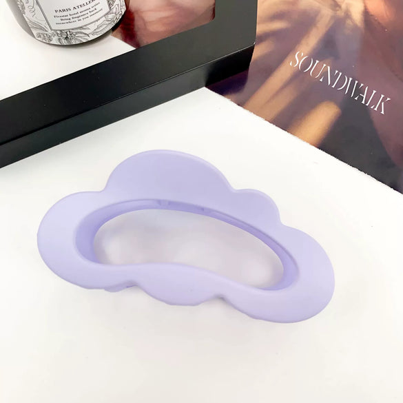 Women's Natural Style Handmade Plastic And Resin Hair Clip For Back Head